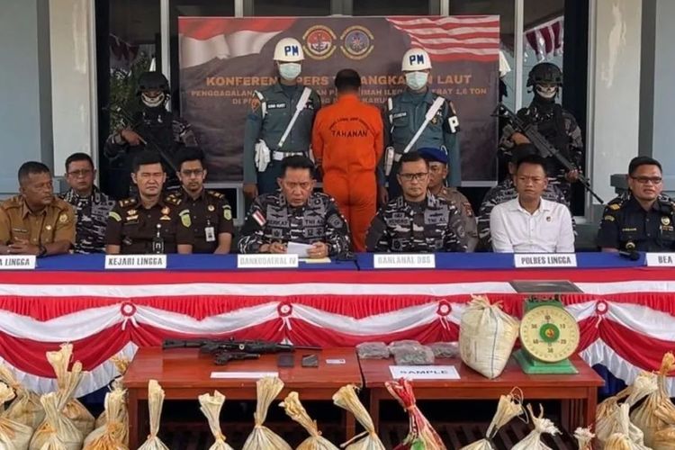 TNI AL Amankan 1,6 Ton Timah Senilai Rp 1,3 Miliar di Kepri, Diduga Akan Dikirim ke Malaysia