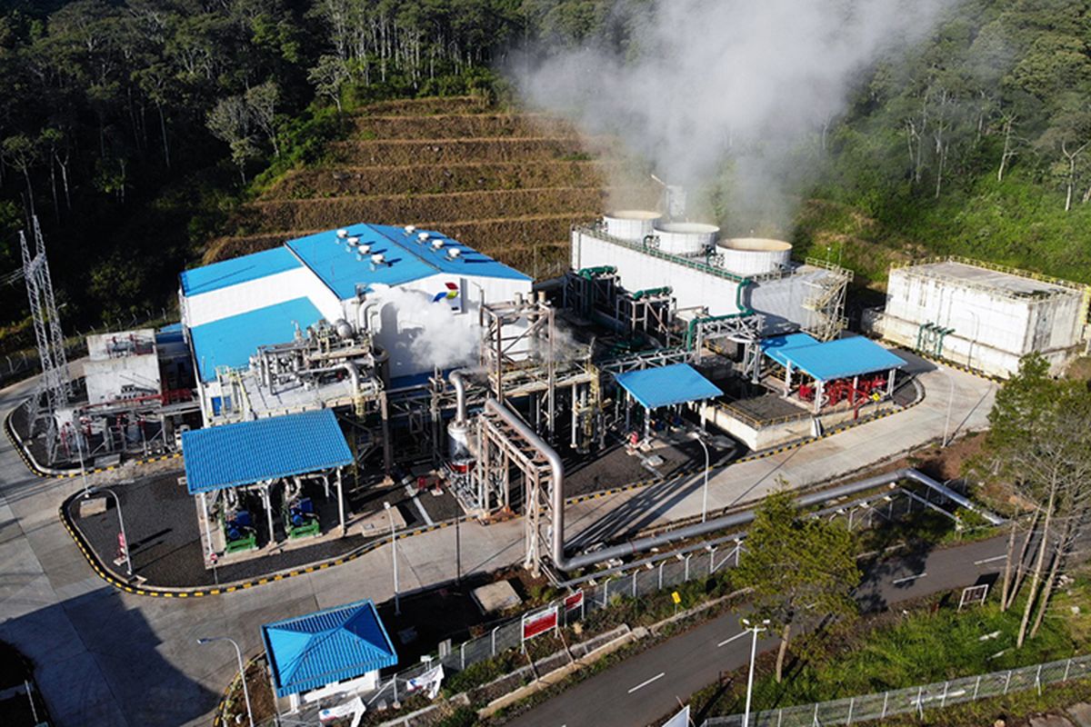 Wilayah kerja pengeboran panas bumi PT Pertamina Geothermal Energy (PGE).