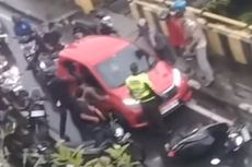 Viral, Video Polisi Kejar Pengemudi Brio di Banjarmasin, Berhenti Usai Tabrak Petugas