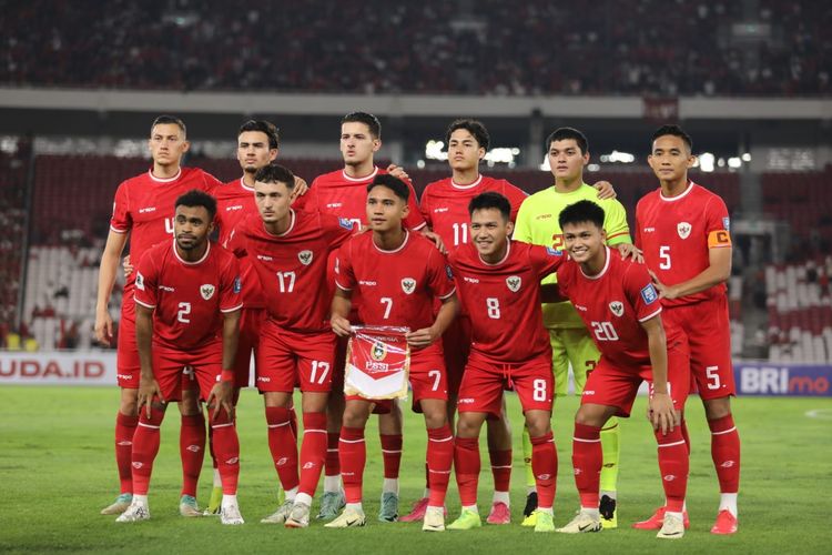 Skuad timnas Indonesia saat tengah berpose. Artikel ini berisi hasil drawing ASEAN Cup 2024.