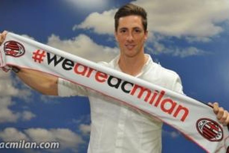 Penyerang AC Milan, Fernando Torres. 