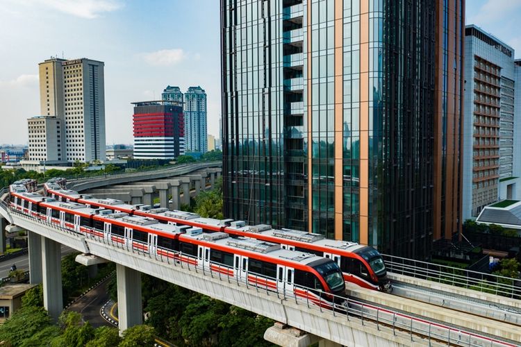 Ilustrasi LRT, LRT Jabodebek.