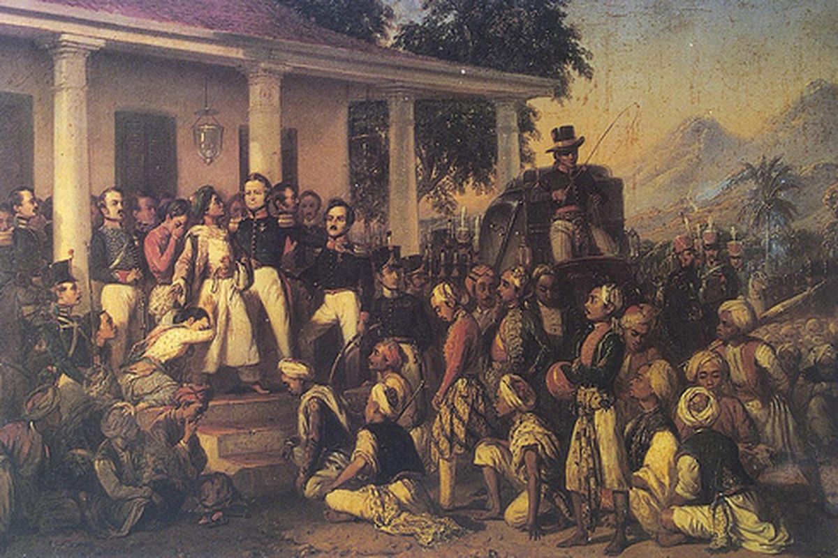 Ilustrasi Penangkapan Pangeran Diponegoro
