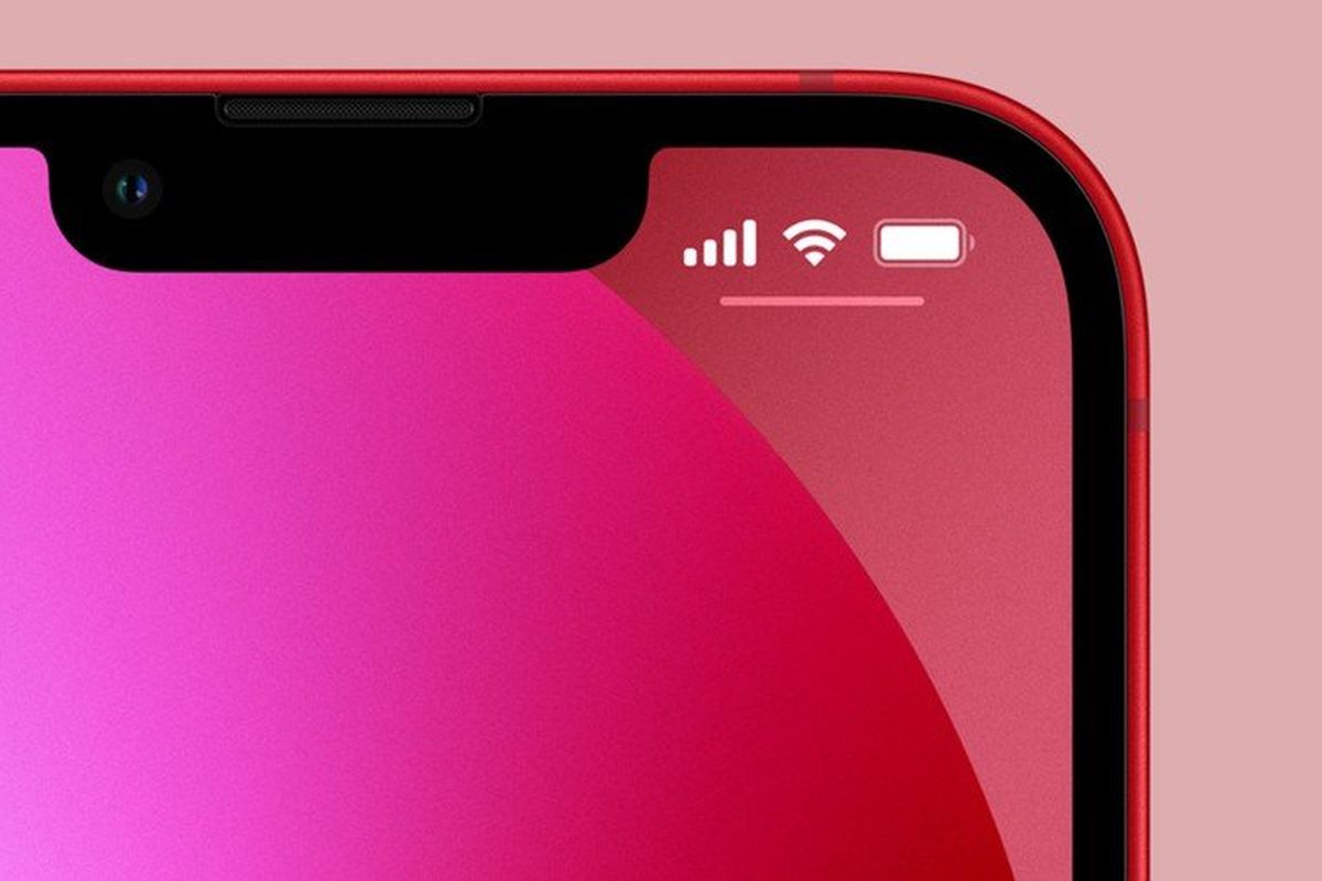 Ikon baterai di iPhone 13 yang konon tidak akan disertai dengan angka persenan yang menunjukkan sisa dayanya.