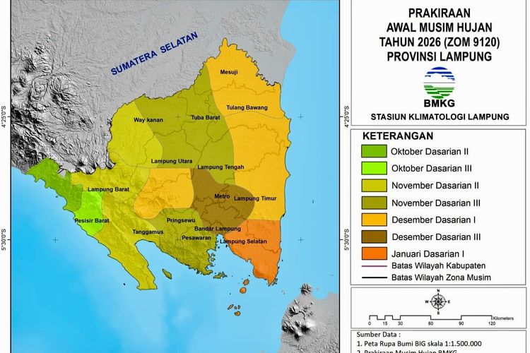 Lampung Membara! Suhu Udara Tembus 37,8 Derajat Celsius, Ini Wilayah Terpanas