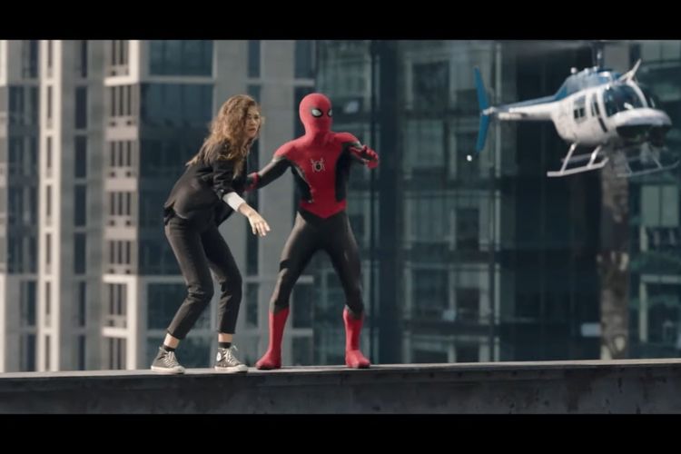 Cuplikan trailer film Spider-Man: No Way Home.