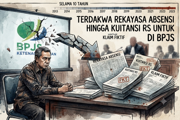 Selama 10 Tahun, Terdakwa Rekayasa Absensi hingga Kuitansi RS untuk Klaim Fiktif di BPJS