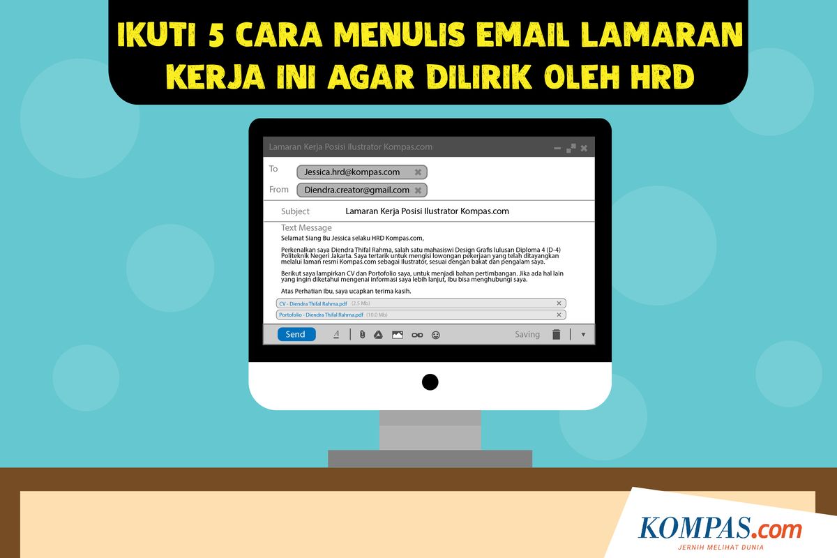 Ilustrasi. Menulis Email Lamaran