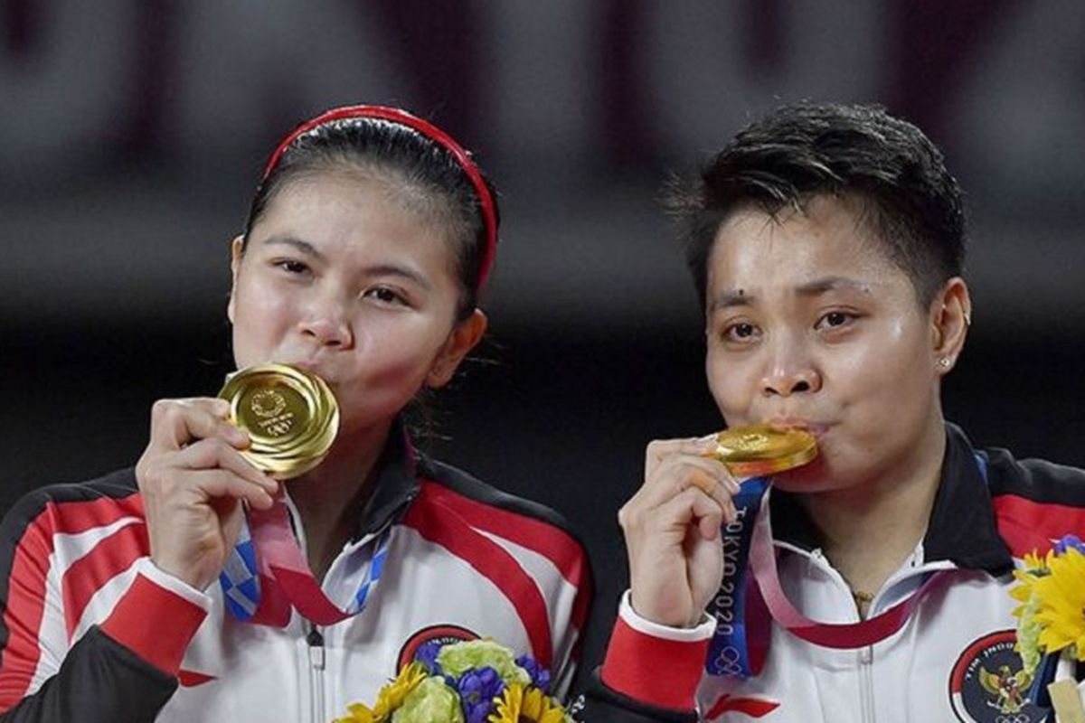 Greysia Polii dan Apriyani Rahayu berhasil mendapatkan medali emas di olimpiade 2020