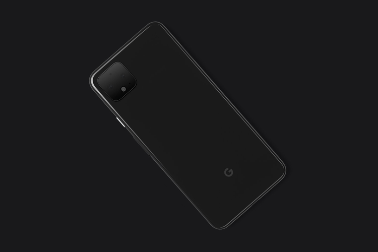 Ilustrasi Google Pixel 4 tampak belakang