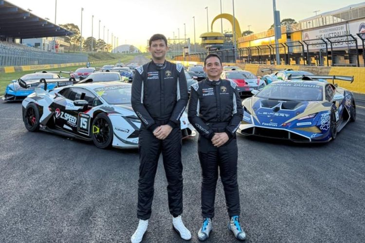 Umar Abdullah di FP1 Lamborghini Super Trofeo Asia 2025 di Sydney.