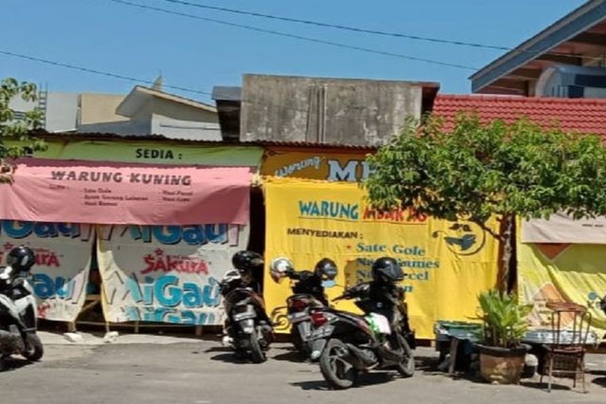 Kondisi warung di Pamekasan pada tahun 2021. 
