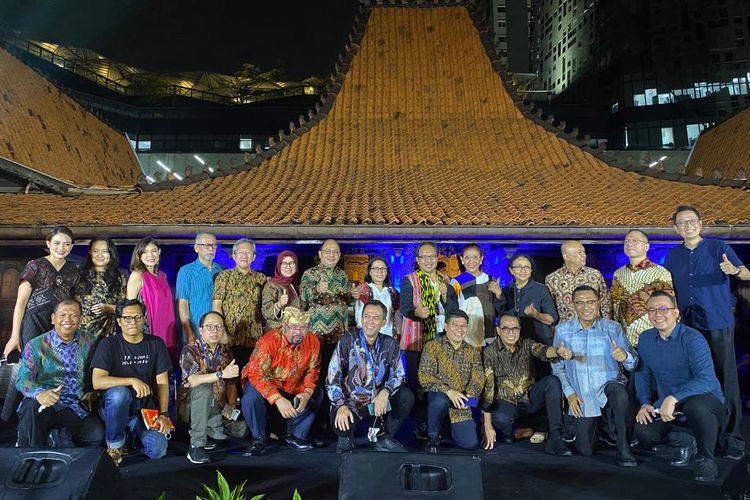 Para tamu undangan yang hadir dalam acara syukuran 40 tahun Bentara Budaya di Bentara Budaya Jakarta (BBJ) pada Senin (26/9/2022).