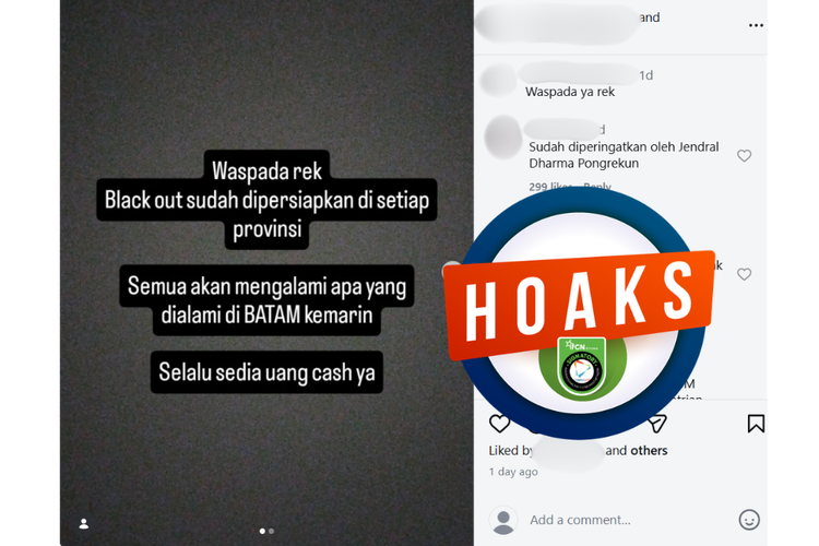 INFOGRAFIK: Hoaks Pemadaman Listrik Tidak Hanya di Batam, tetapi Semua Provinsi