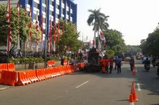 Massa Prabowo Belum Tiba di Depan Gedung MK, Arus Lalu Lintas Lancar