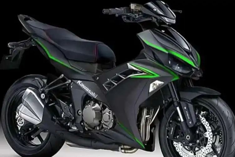 Ilustrasi bebek super Kawasaki dan Modenas