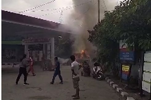 Kronologi Minibus di Luwu Timur Ludes Terbakar Saat Isi BBM di SPBU, 1 Luka-luka