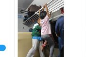 Viral, Foto Anak Bergelantungan di Dalam Kereta, Ini Tanggapan PT KAI