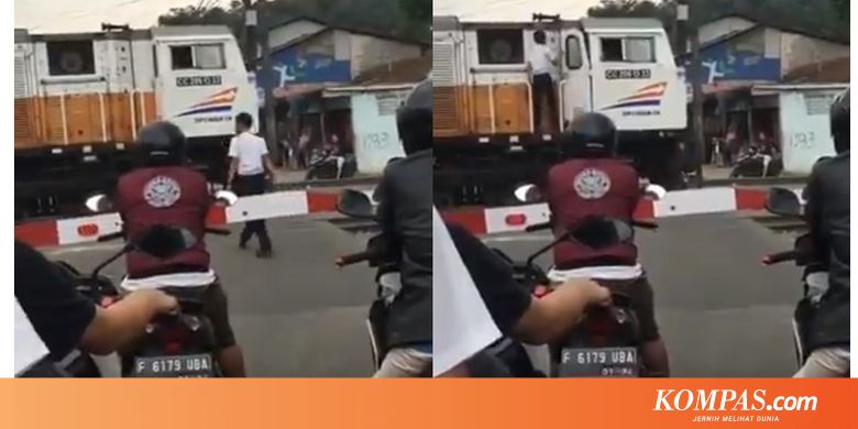 Viral Video Masinis Beli Makanan Saat Kereta Berhenti di Perlintasan, Ini Penjelasan PT KAI