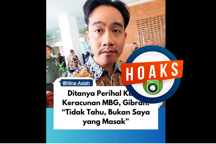 INFOGRAFIK: Muncul Hoaks Wapres Gibran Mengaku Tidak Tahu Kasus Keracunan MBG