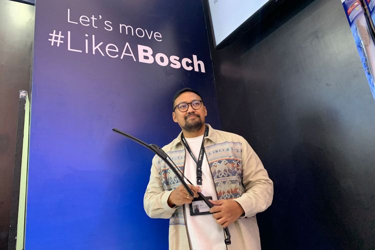 Ilustrasi wiper mobil merek Bosch