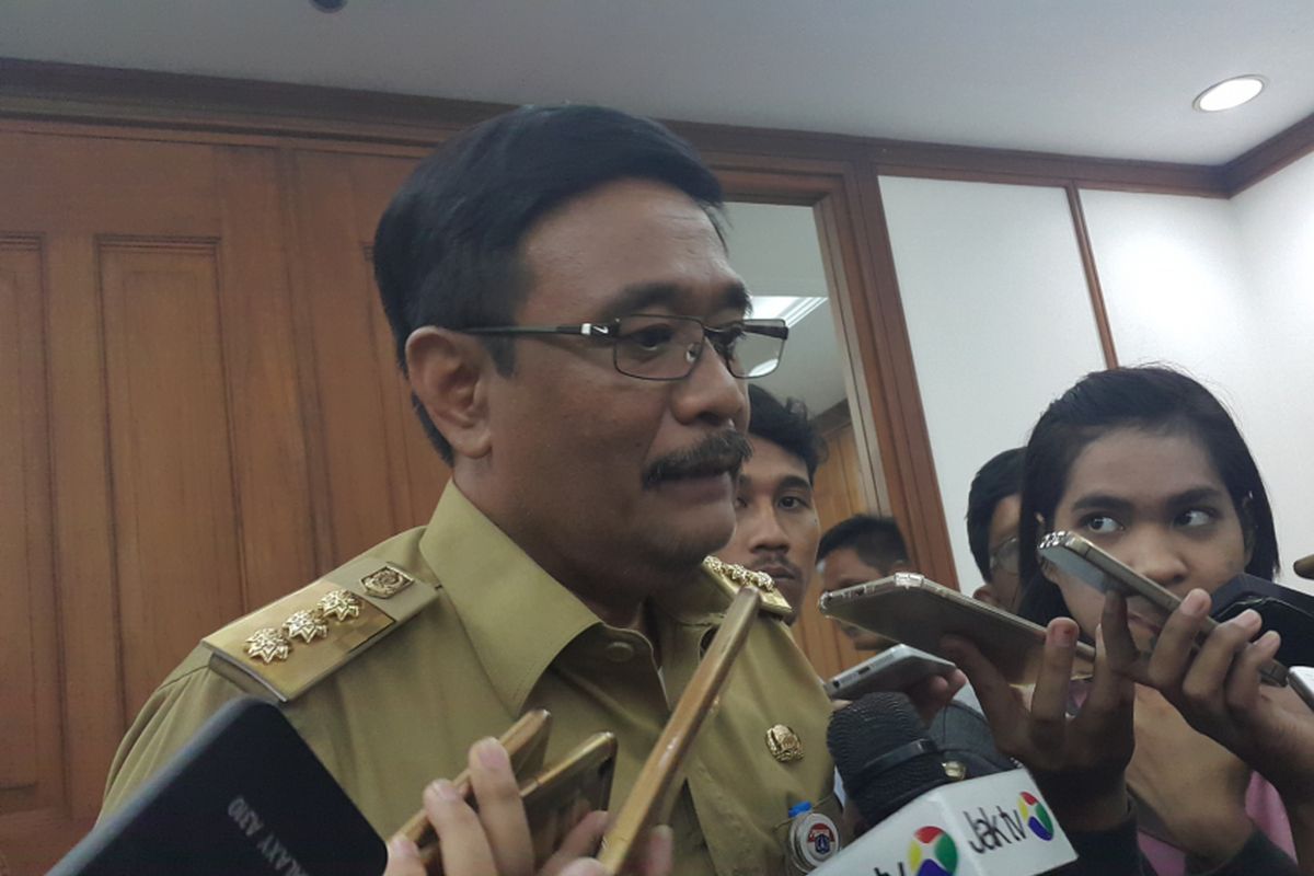 Gubernur DKI Jakarta Djarot Saiful Hidayat di Balai Kota DKI Jakarta, Jalan Medan Merdeka Selatan, Selasa (4/7/2017).