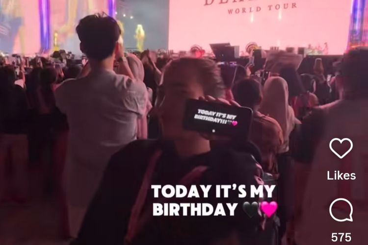 Felicya Angelista mendapatkan ucapan selamat ulang tahun dari Lisa BLACKPINK.
