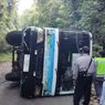Tak Kuat Menanjak, Bus Terguling di Malang, 5 Orang Luka Berat