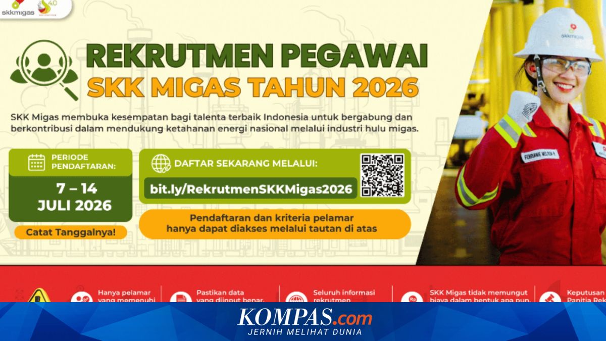 Rekrutmen SKK Migas 2026 Dibuka, Lulusan S1 dari Banyak Jurusan Bisa Daftar