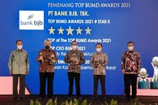 Kinerja Apik di Tengah Pandemi, Bank BJB Sabet 4 Penghargaan TOP BUMD Awards 2021