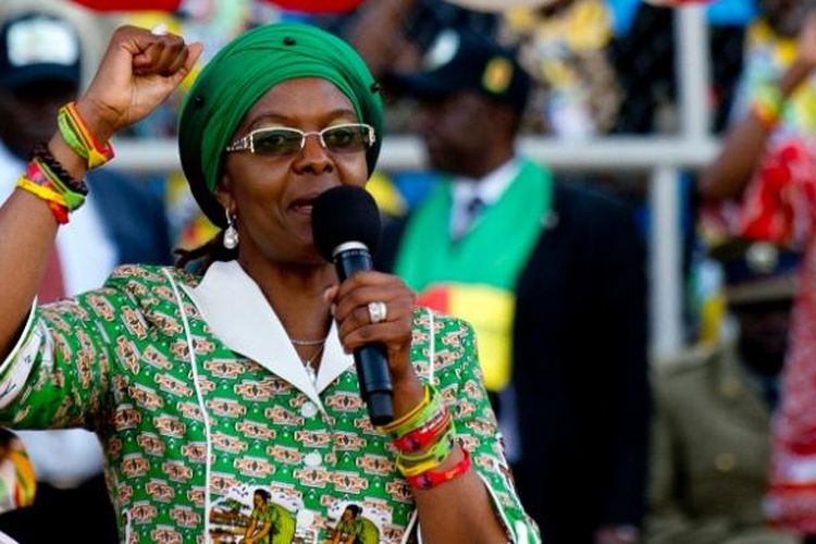 Istri presiden Zimbabwe, Grace Mugabe.