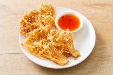 Cara Membuat Jamur Enoki Crispy Tahan Lama, Pakai 3 Jenis Tepung