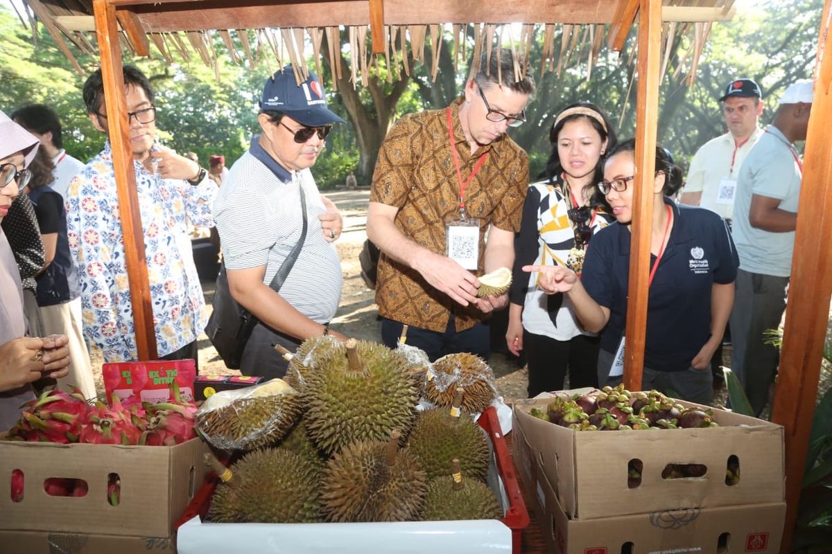 Sebanyak 17 delegasi internasional dari 12 negara dan organisasi internasional melakukan kunjungan kerja ke Banyuwangi dalam rangkaian acara Ambassador Goes to Kampung KB pada Senin-Rabu, 13-15 Mei 2024.
