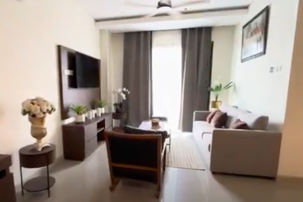 Ruang keluarga apartemen ASN di Ibu Kota Nusantara (IKN)