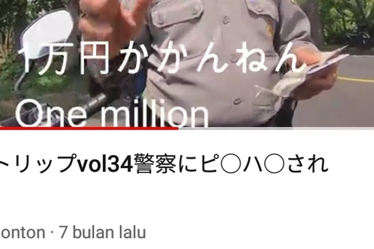 Tangkapan video oknum polisi di Bali menilang turis Jepang sebesar Rp 1 Juta