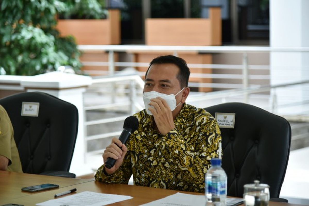 Ketua Komisi X Dewan Perwakilan Rakyat (DPR) Syaiful Huda saat memimpin tim kunjungan kerja spesifik Komisi X DPR RI ke Bekasi, Jawa Barat, Senin (15/3/2021).