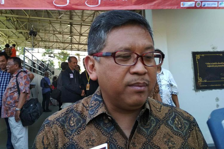 Sekjen DPP PDI-P Hasto Kristiyanto di SMA Seminari Mertoyudan Kabupaten Magelang, Sabtu (30/6/2018).