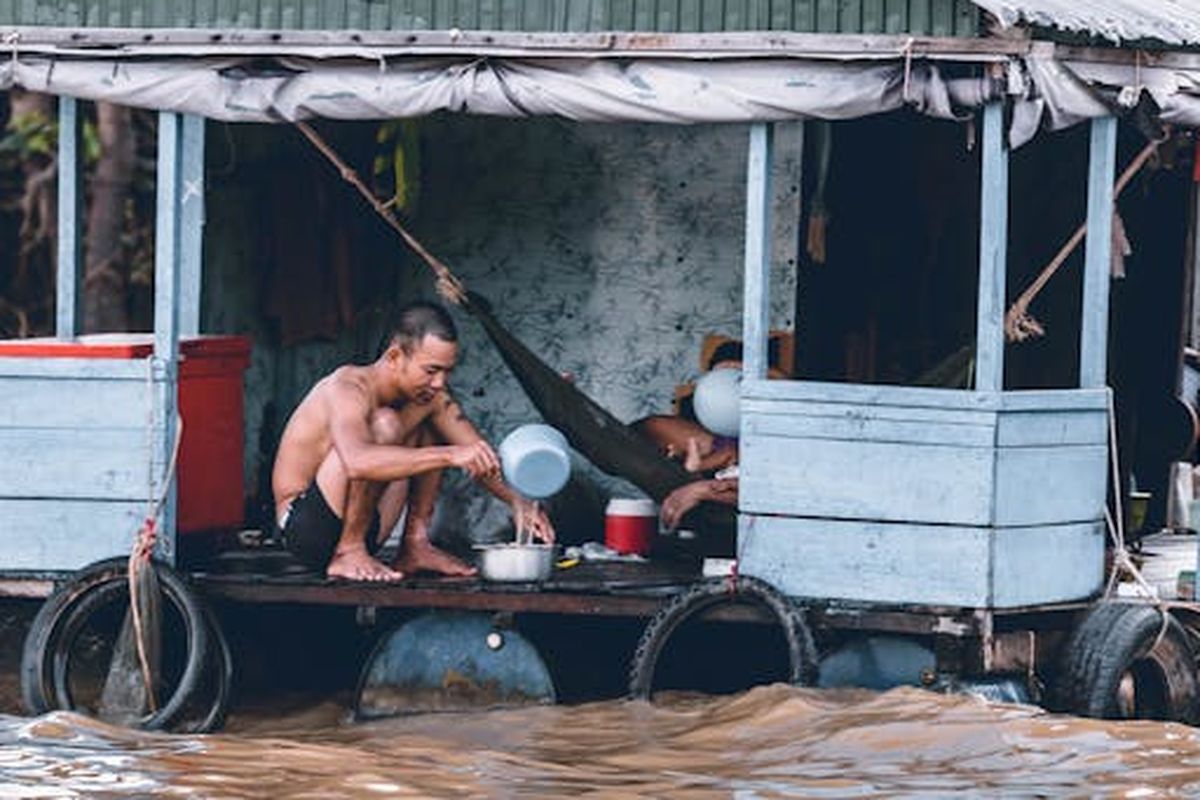 Ilustrasi banjir rob