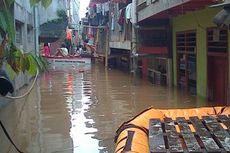 Banjir Terus Naik di Kampung Pulo