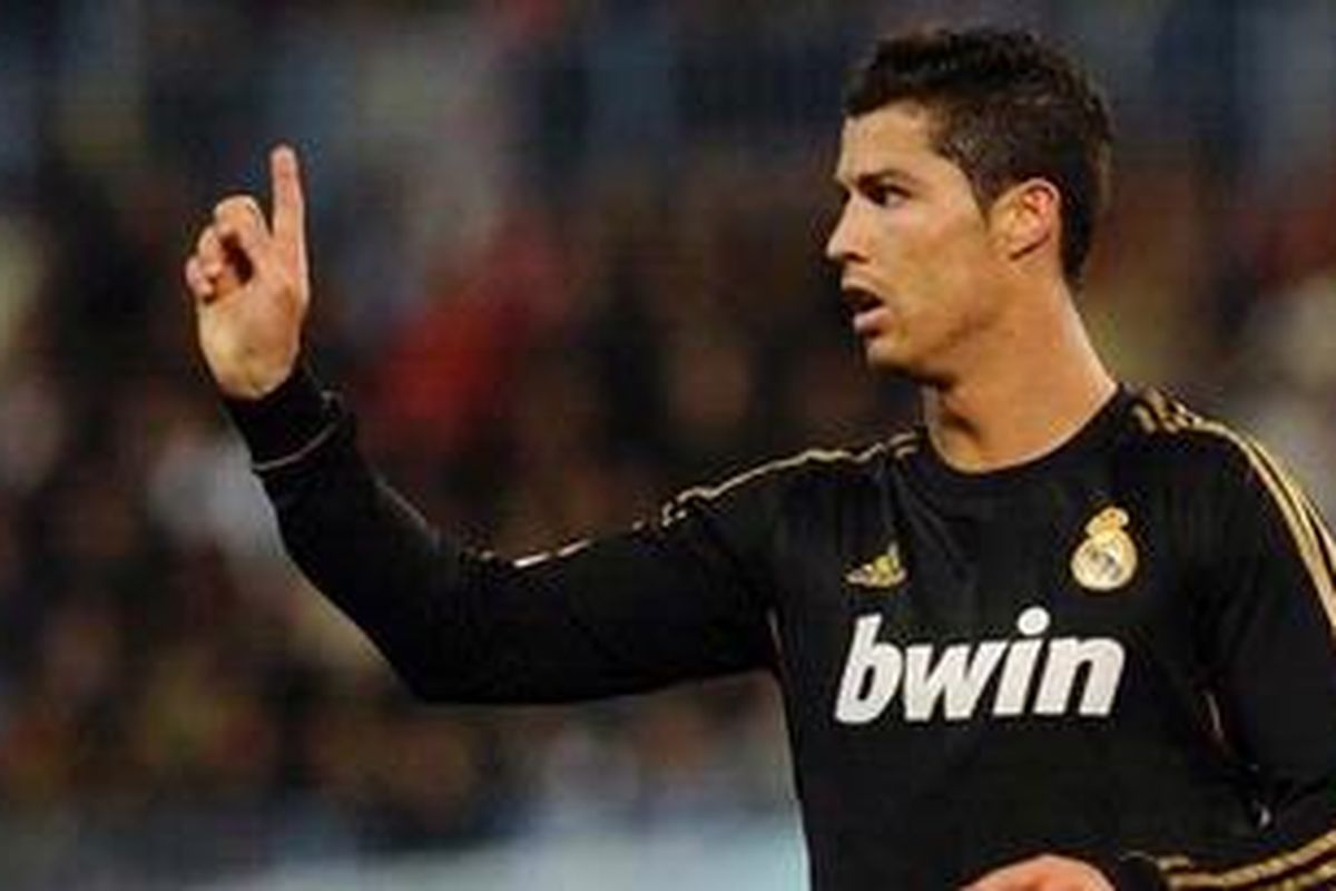 Gelandang Real Madrid, Cristiano Ronaldo.