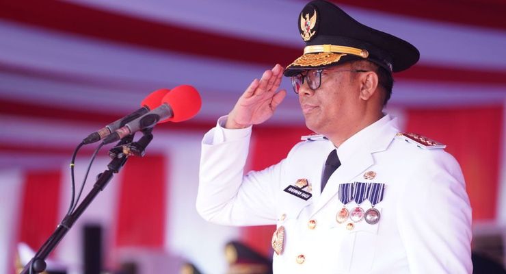 Pj Gubernur Riau Sampaikan Fokus dan Capaian Pembangunan Riau pada Peringatan HUT Ke-79 RI