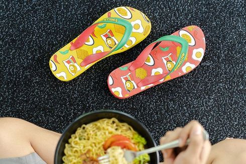 Indomie dan Swallow Bikin Sandal Jepit dengan Desain Unik, Mau?