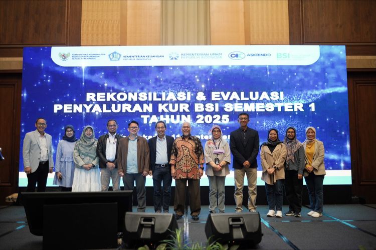 PT Jaminan Pembiayaan Askrindo Syariah (JPAS) dan Bank Syariah Indonesia (BSI) menggelar monitoring dan evaluasi penyaluran KUR Syariah Semester I Tahun 2025, Kamis (11/9/2025).
