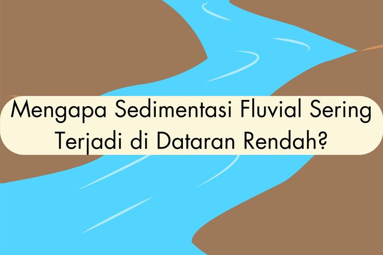 Mengapa sedimentasi fluvial sering terjadi di dataran rendah? Karena sedimentasi ini sering terjadi di kawasan sungai, danau, atau waduk.