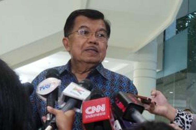 Wakil Presiden Jusuf Kalla di Istana Wapres, Senin (16/11/2015).