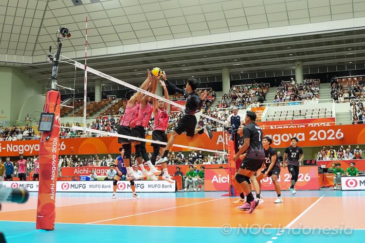 Hasil Voli Asian Games 2026: Sengit 5 Set, Indonesia Dibekuk Thailand