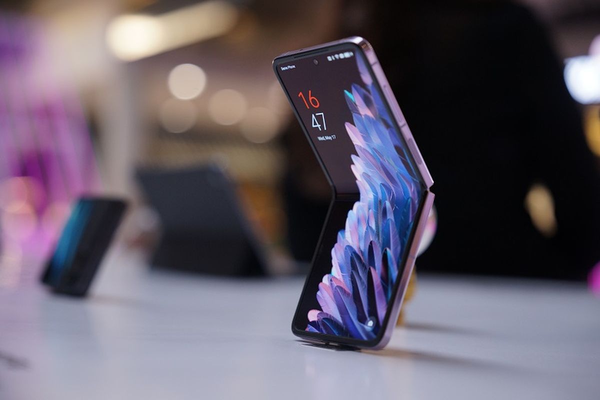 Foldable smartphone terbaru dari Oppo, Find N2 Flip.