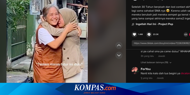 Viral, Video Sahabat SMA Bertemu Setelah Berpisah 30 Tahun, Bikin Haru Warganet
