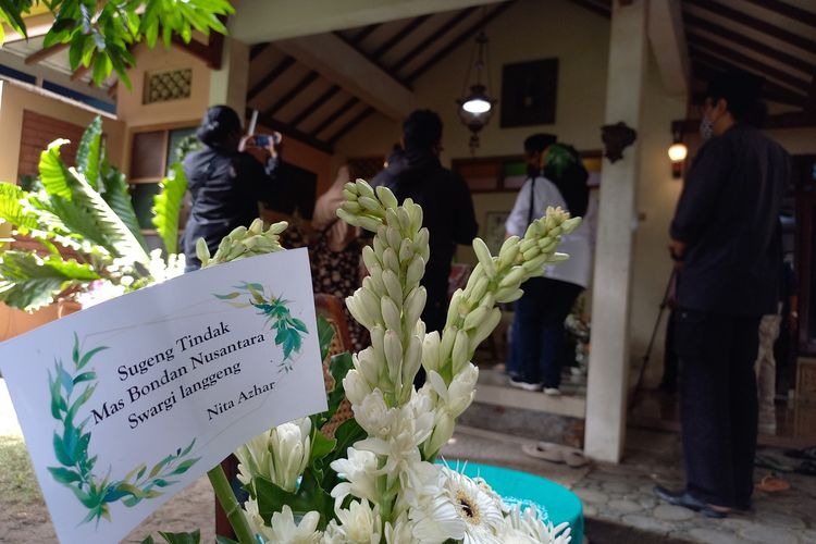 Suasana rumah duka Bondan Nusantara, pelayat sudah mulai datang sejak pagi, Kamis (21/4/2022)