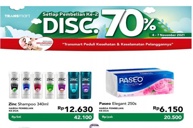 Katalog promo Transmart periode 5-9 November 2021.